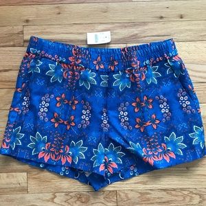 NWT J.Crew printed shorts, size 10